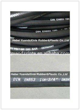 EN 853 1SN Wire Braid Reinforcement Hydraulic Rubber Hose