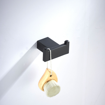 High Quality Black Stainless Steel Bathroom Robe Hooks & Accessories