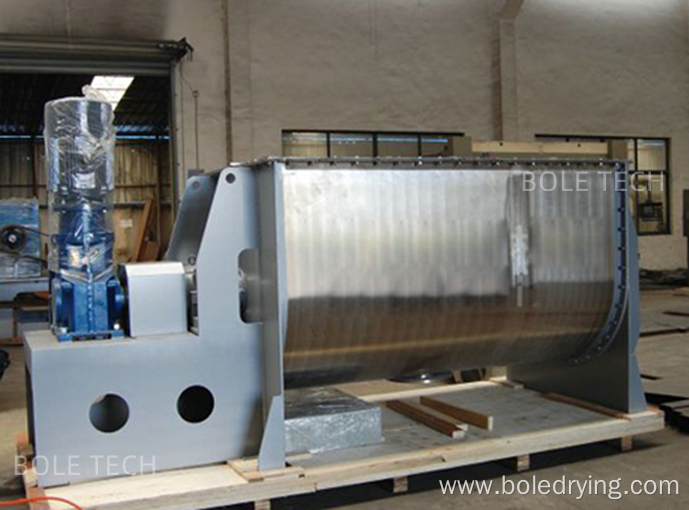 Industrial horizontal ribbon mixer blender for mixing powder