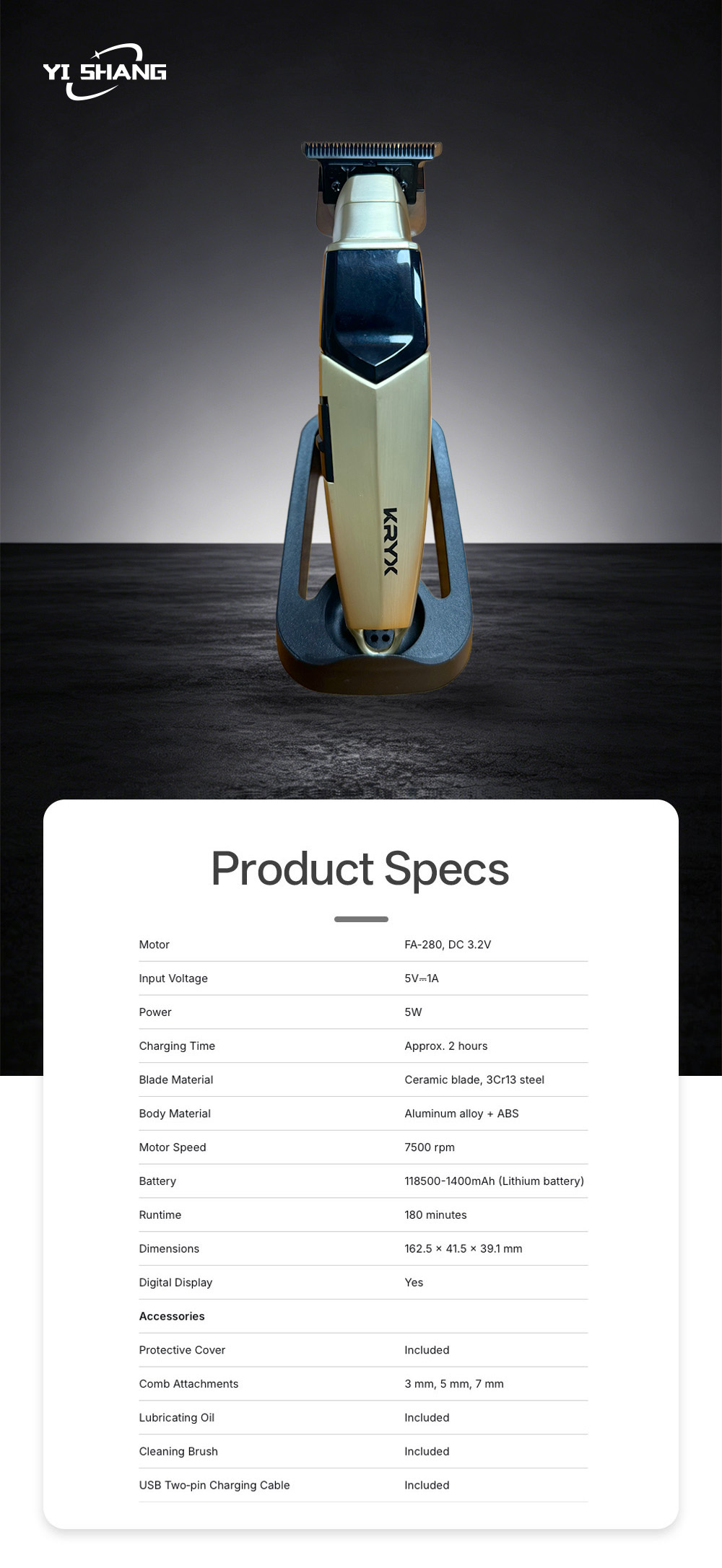 _Hair clipper 728-2X