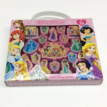 plastic Disney princess portable stamp set