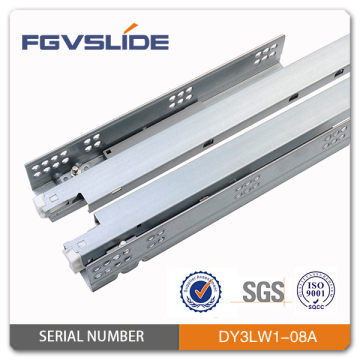 push to open full extension undermount slide with adjustable function