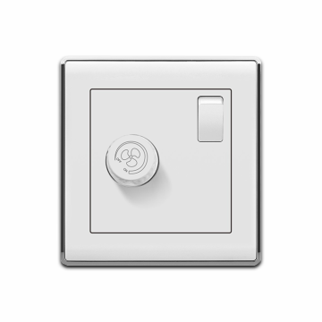 250V 16A Fan Speed Regulator Control Switch with 86mm*92mm Fan Switch and I Gang Switch
