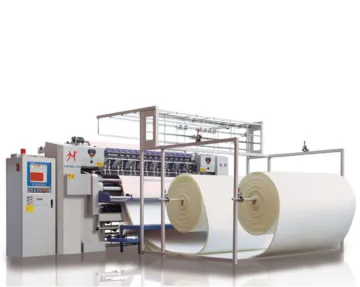 Computer controlled mattress quilting machine