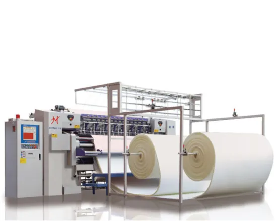 Computer controlled mattress quilting machine