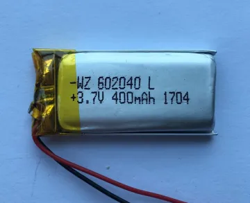 3.7v 450mAh Lipo Battery For Car Camera (LP2X4T6)