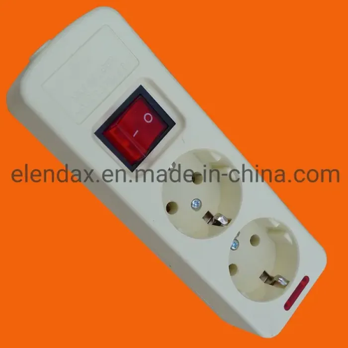 Strip Daya Ekstensi 1 Arah Gaya Eropa (E5001E)