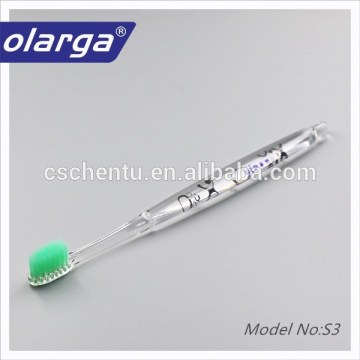 Small head transparent handle toothbrush for Home Use