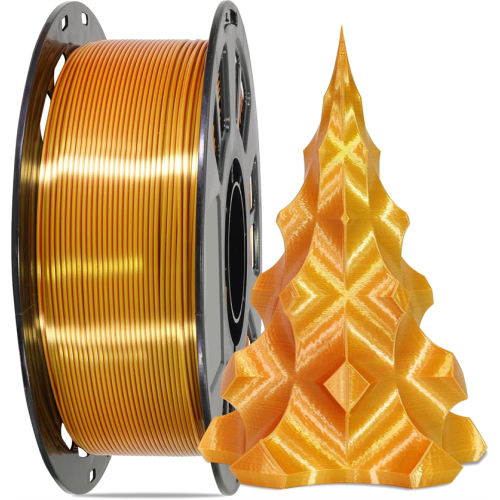 Dual-Color Shiny Silk PLA Filament 1.75mm