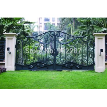 steel security gate iron gate patio and garden pre made wrought iron gates