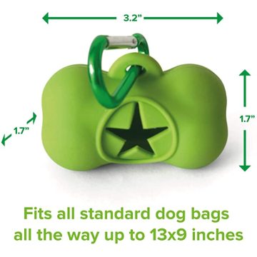 Eco-Friendly Silicone Dog Waste Bag Dispenser with Carabiner