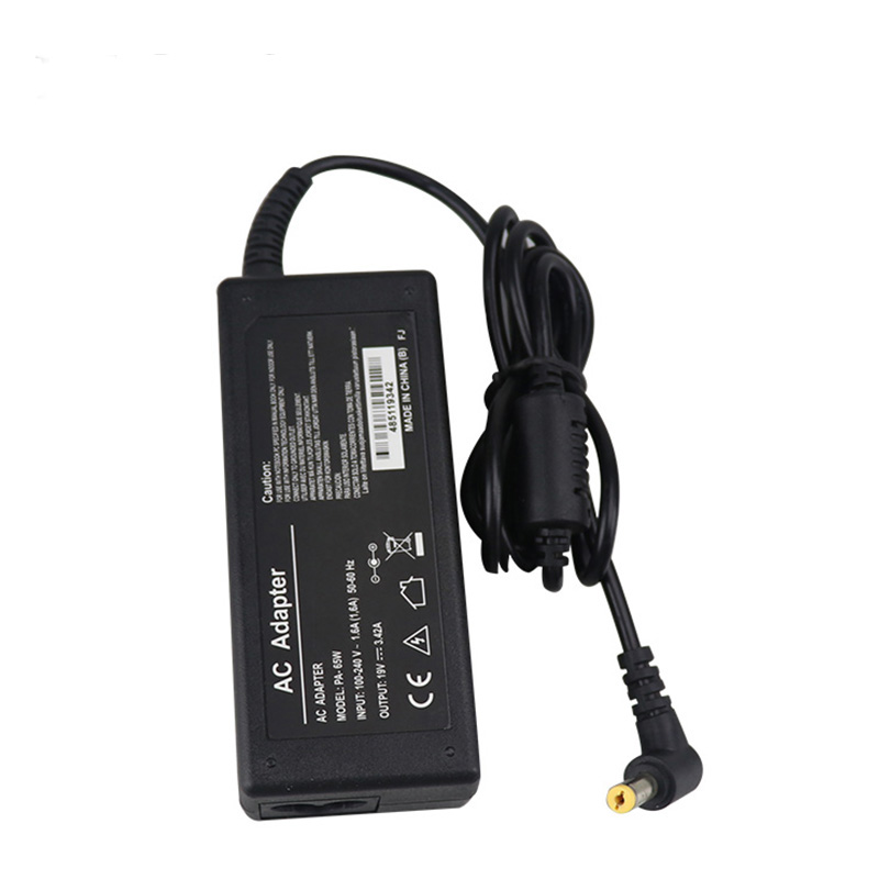 65W19V3.42A DC Black Laptop Charger for Acer Notebook