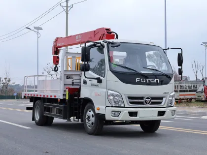 Foton Aoling Blue Exemption Beijing Brand Telescopic Boom Truck Crane