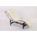 Le Corbusier Paʻu LC4 Chaise Potu Nofoa Faʻailoga