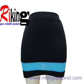 Fashion Ladies Garment Knitting Step Ponti Fashion Skirt