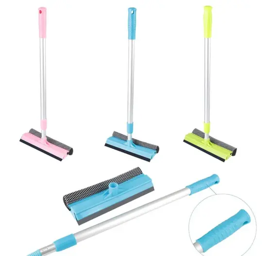 Ultimate 2-in-1 Car Windshield Cleaner: Foam Washer, Brush, Mop, Glass Scraper, Squeegee, and Telescopic Rod - Perfect for Household Cleaning