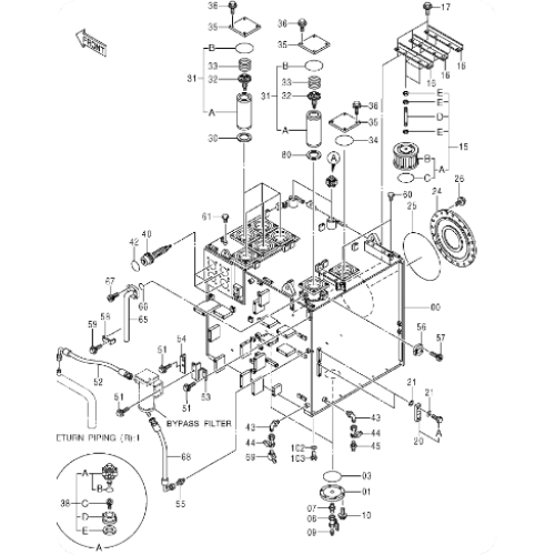 Excavator EX3600-5 fuel tank 5006378