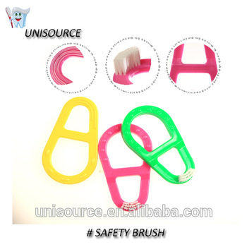 Baby toothbrush with teething ring
