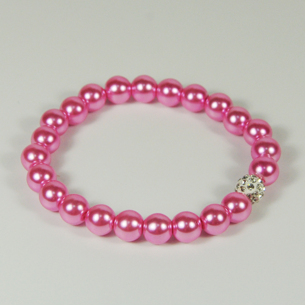 2018 Fashion Pink Pearl Bracelet For Girls