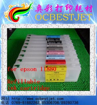 9colors Printer Cartridge For Epson 11880 Refillable ink cartridge