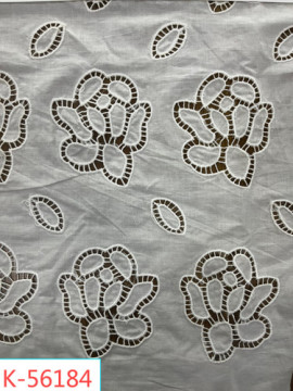 Voile Cotton Lace Embroidery Fabric Design
