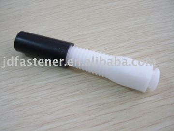 Threaded plastic packer with sleeve