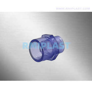 Clear PVC Male Adapter ANSI 1/2 &#39;&#39; do 2 &#39;&#39;