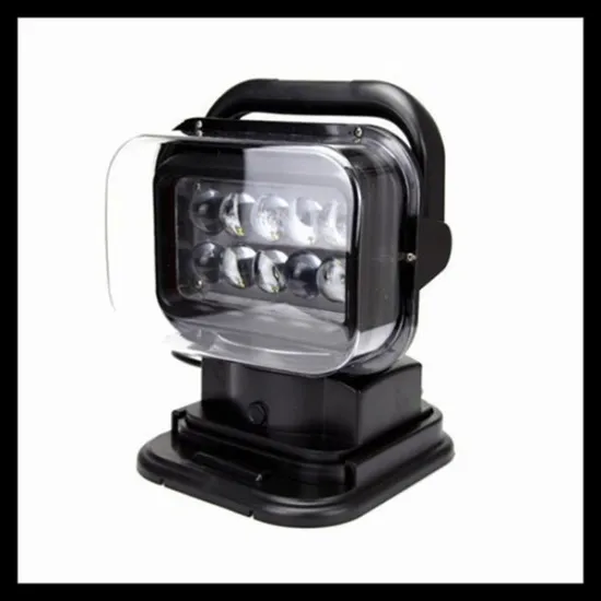 2015 newest 360 degree rotating with cigarette lighter 50w remote control led work light, led search light with magnet for auto