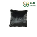Almofada decorativa de pele de coelho falsa de peso ultra alto