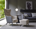 Sillas de sala de estar con reclinación de salón moderno de ocio nórdico