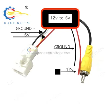 4 Pin Reducer PCB Board Reverse Camera Adapter Wiring Cable for Toyota Car Video Radio
