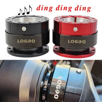 Carbon Fiber Burnt Blue Ding Steering Wheel Quick Release Kit with LOGO