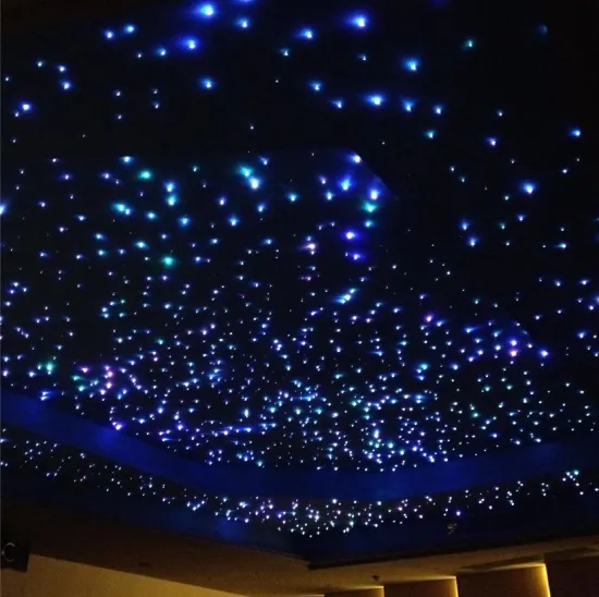 Black Contemporary Acoustic Panel RGB Star Light Ceiling for Bedroom