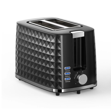 Fabricant en acier inoxydable direct 2 Slice Toaster - Shell en plastique pour le ménage