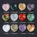 Malachite Handmade Craved 40MM Love Heart Thumb Worry Stone for Anxiety Stress Relief Meditation