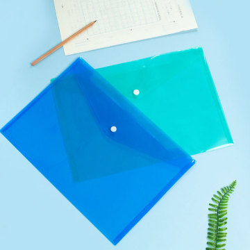 A4 Clear Plastic Punch Pocket File Folder - Waterproof Bag Organizer