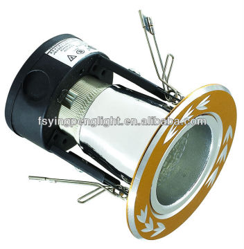 Vertical downlight, YP200B, 2 inch, gold/satin nickel