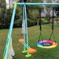 Outdoor high quality 6-station kids garden swing seat