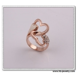 Lovely Two-crossed-Hearts Sell Rings
