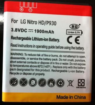 LG Nitro HD P930 battery with 1900mAh