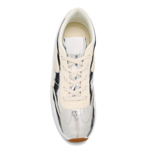 Vintage Style Silver Sneakers for Everyday Wear