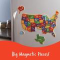 Amazon Hot Selling Custom Kids Educational El mapa de los Estados Unidos rompecabezas Eva Foam Magzle