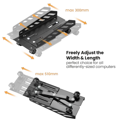 CPB-24 Heavy Duty Mobile CPU Stand for Gaming Computers