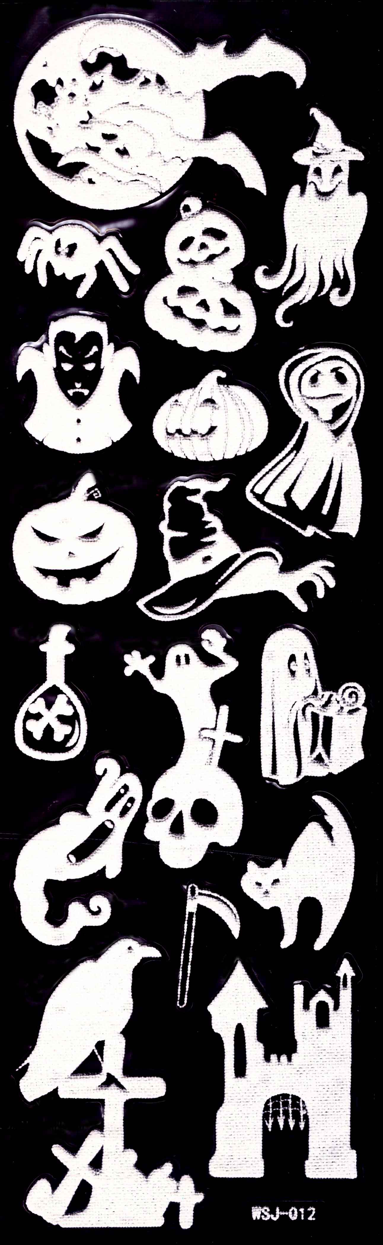 201-13 The Halloween Party Glitter Foaming Sticker