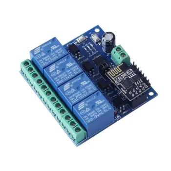DC 12V ESP8266 & ESP-01 WIFI Relay Module Four Channels For Smart Home Intelligent Furniture Whosale&Dropship