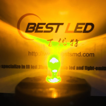 Superhelle 5mm gelbe LED 580nm klare Linse
