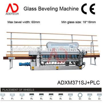 glass processing machine,11 spindles glass beveling machine