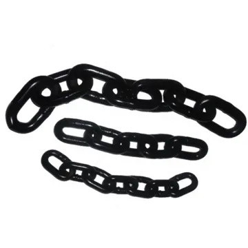 Factory Supplied Flash Welding Black Coated Grade 2 anchor chain For Marine Vessels