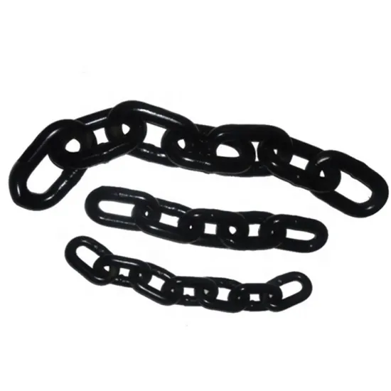 Factory Supplied Flash Welding Black Coated Grade 2 anchor chain For Marine Vessels
