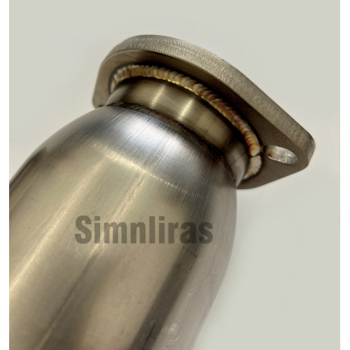 Gerade durch Edelstahl-Tig-geschweißte Katzenabgase für 03-06 Mitsubishi Lancer Evo